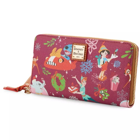 Dooney & Bourke Disney Classics Christmas Holiday Wristlet Wallet NWT - Picture 3 of 8